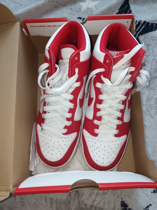 Adidași Nike (alb roșu)