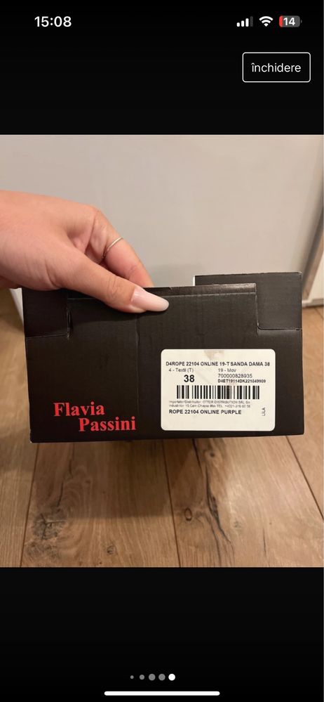 sandale Flavia Passini mov