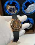 Rolex daytona 4130 шоколад/каучук