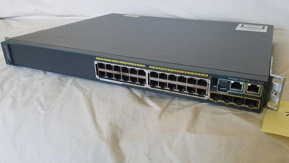 Switch Gigabit PoE Cisco Catalyst 2960S WS-C2960s-24PD-L SFP+ 10Gbps