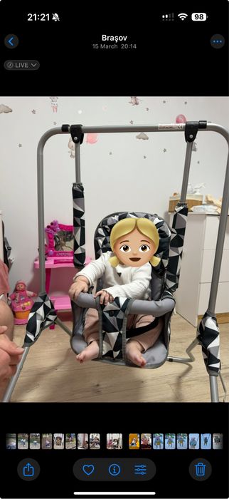 Vand leagan interior bebe