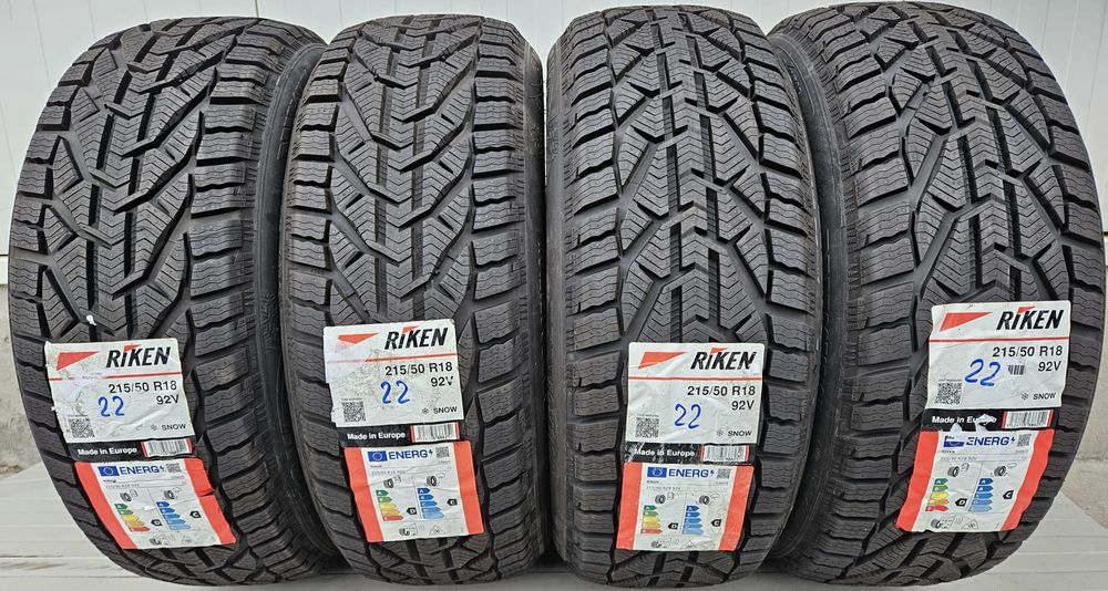 215/50 R18, 92V, RIKEN (by Michelin), Anvelope de iarna M+S