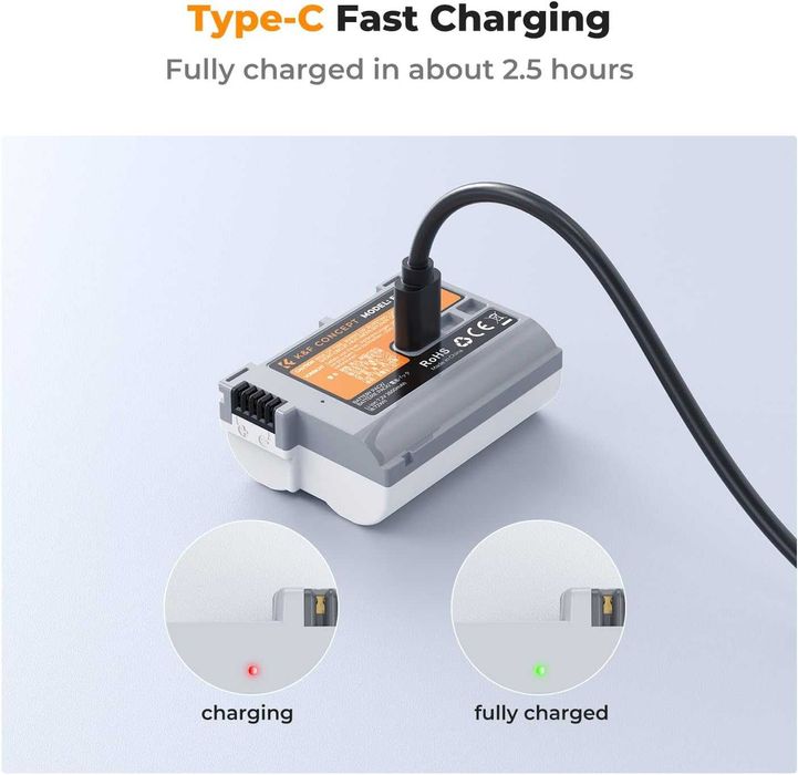 Иновативна батерия EN-EL15C за Nikon с вграден USB-C порт