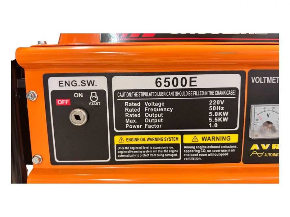 Генератор за ток 6500E, 5.5 kW, бензинов, монофазен, AVR, ел. стартер