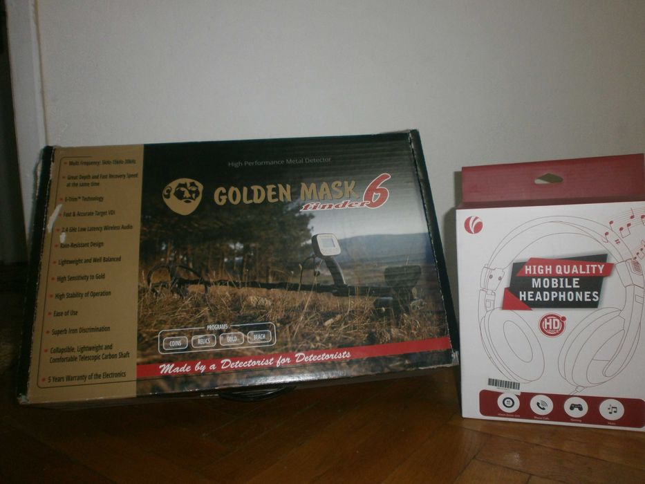 Металдетектор Металотърсач Залатотърсач - Golden Mask 6 - 5-15-30khz