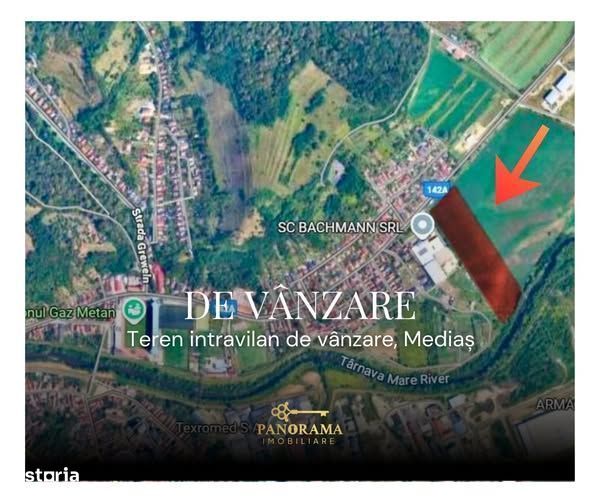 Teren intravilan de vânzare – zonă cu potențial ridicat de dezvoltare.