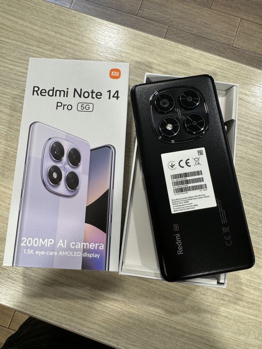 Xiaomi Redmi Note 14 Pro 5G, 256GB, 8GB RAM, Midnight Black, NOU!!