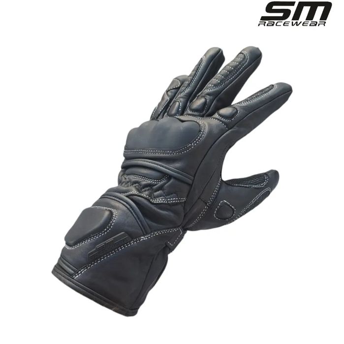 Manusi moto piele naturala SM Road marimi XS, S, M, L, XL, 2XL Noi!