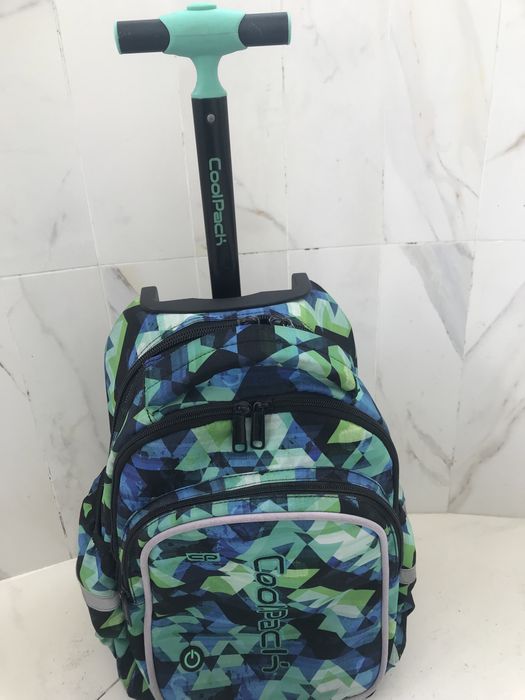 Troler/ghiozdan coolpack verde cu negru