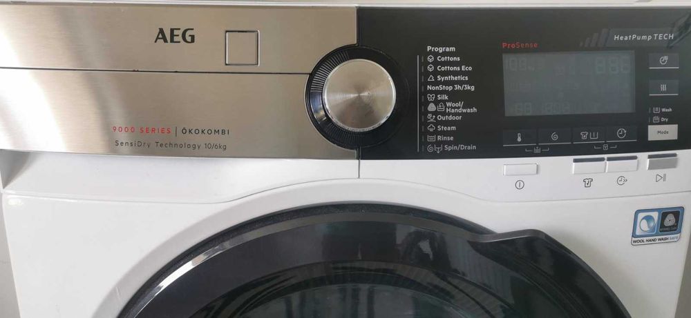 Пералня със сушилня Термопомпа 10 kg AEG 9000Series