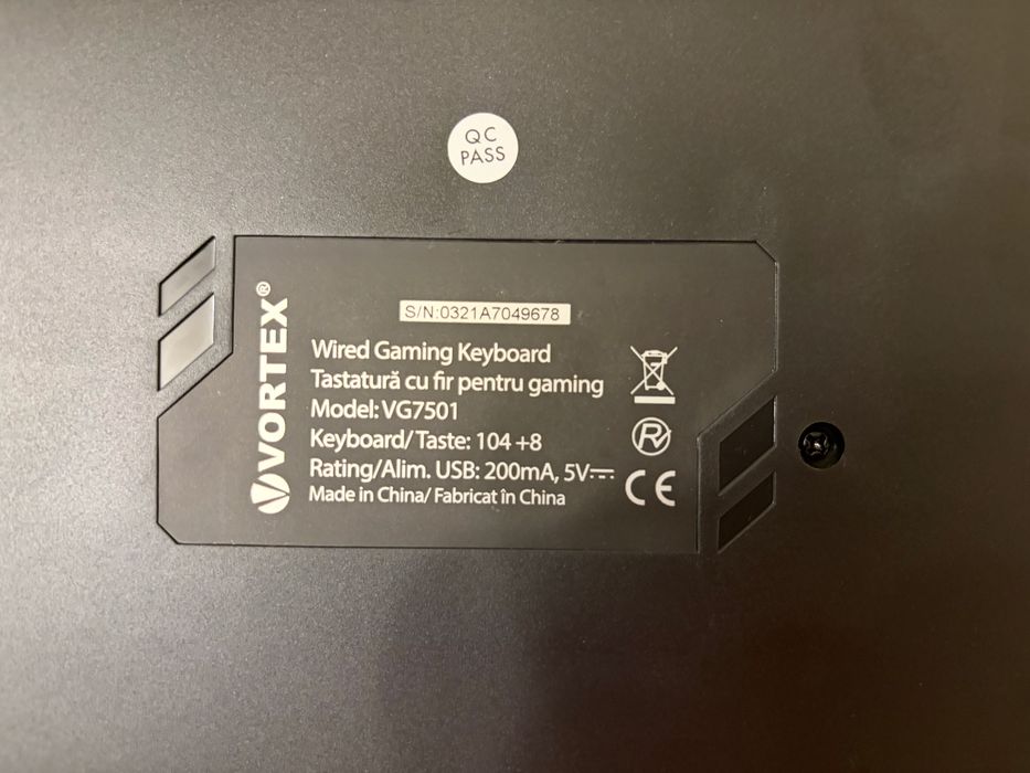 Tastatura gaming iluminata Vortex