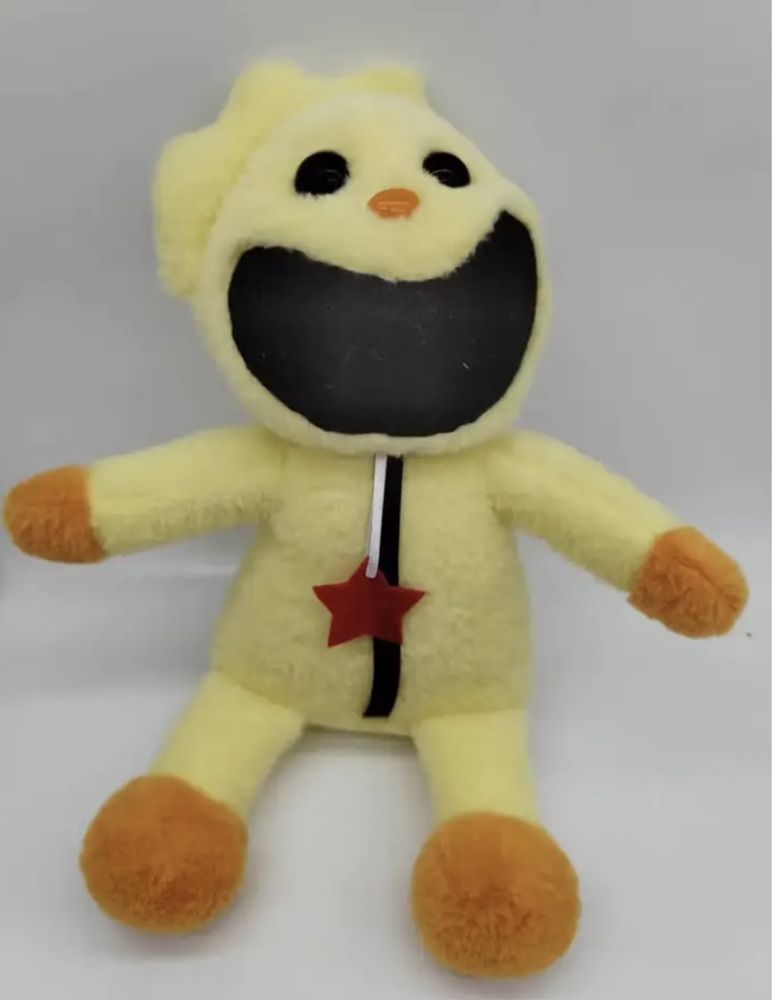 Jucarie de plus pufos, Smiling Critters, KickinChicken, 32 cm, NOUA