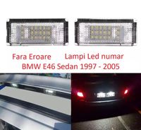 Set 2 lampi LED numar dedicate 6000k BMW E46 Sedan 1997 - 2005