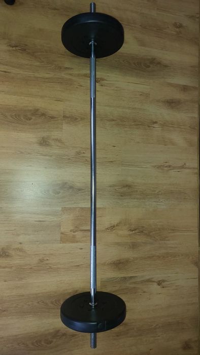 Прав лост щанга с 2 тежести по 7,5кг