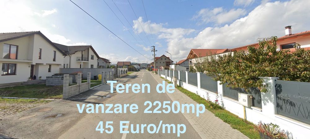 Teren intravilan 2250 mp de vânzare în Cristian județul Sibiu