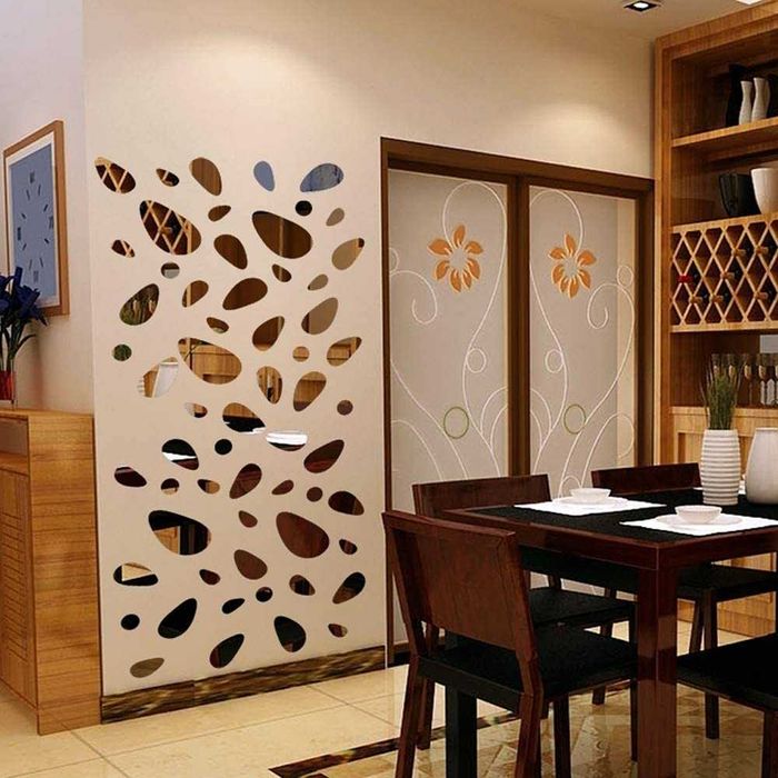 Set Oglinzi Design 3DSilver Piatra Cubica - Oglinzi Decorative Moderne