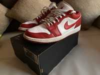 Adidasi Jordan 1 Low Gym Red White (GS), , second hand ,Nr 45