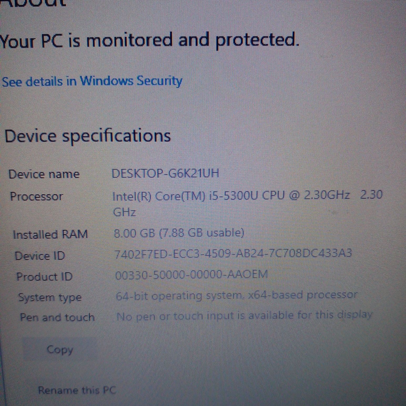 HP Noutbook core I 5
