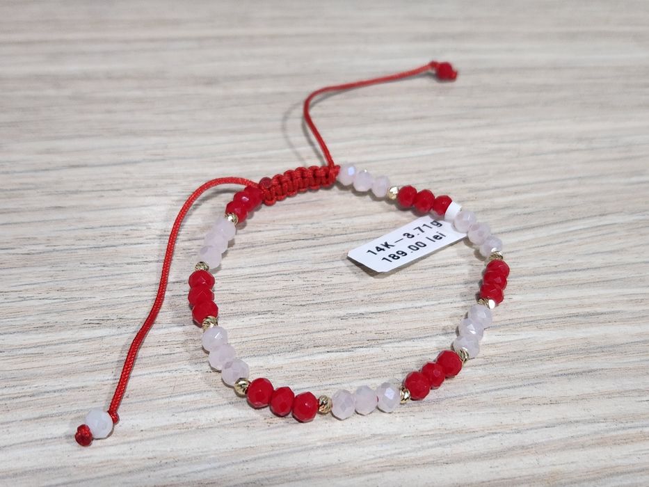 Bijuteria Royal: Brățară șnur aur nou 14k/3.71 gr