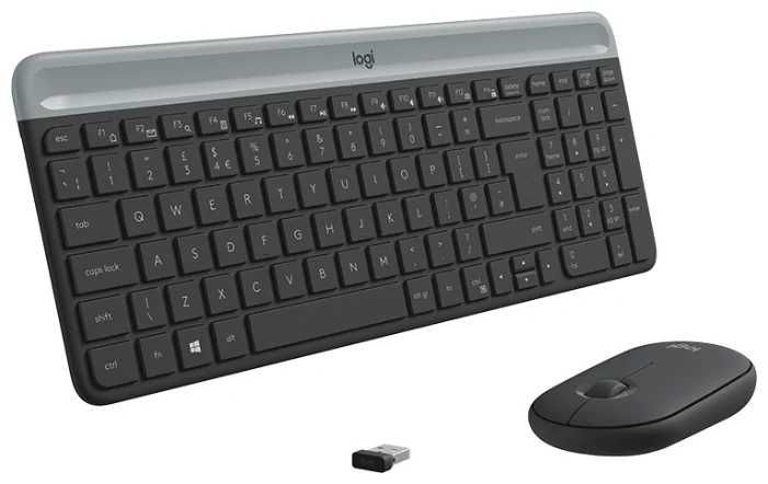 Беспроводная Клавиатура и мышь Logitech MK470 Graphite