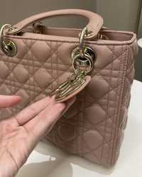 Geanta Lady Dior Nude,super model, accesorii metalice, saculet  etiche