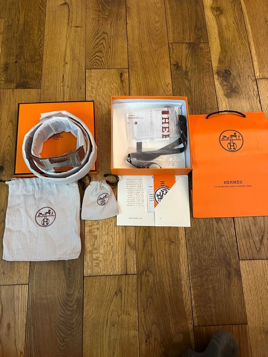 Мъжки Колан HERM*ES Constance belt buckle & Reversible leather strap