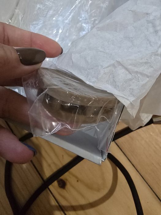 Бежави обувки естествена кожа дебел ток 37 номер