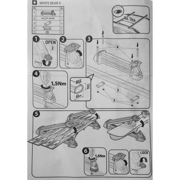 Ски багажник White Bear 4