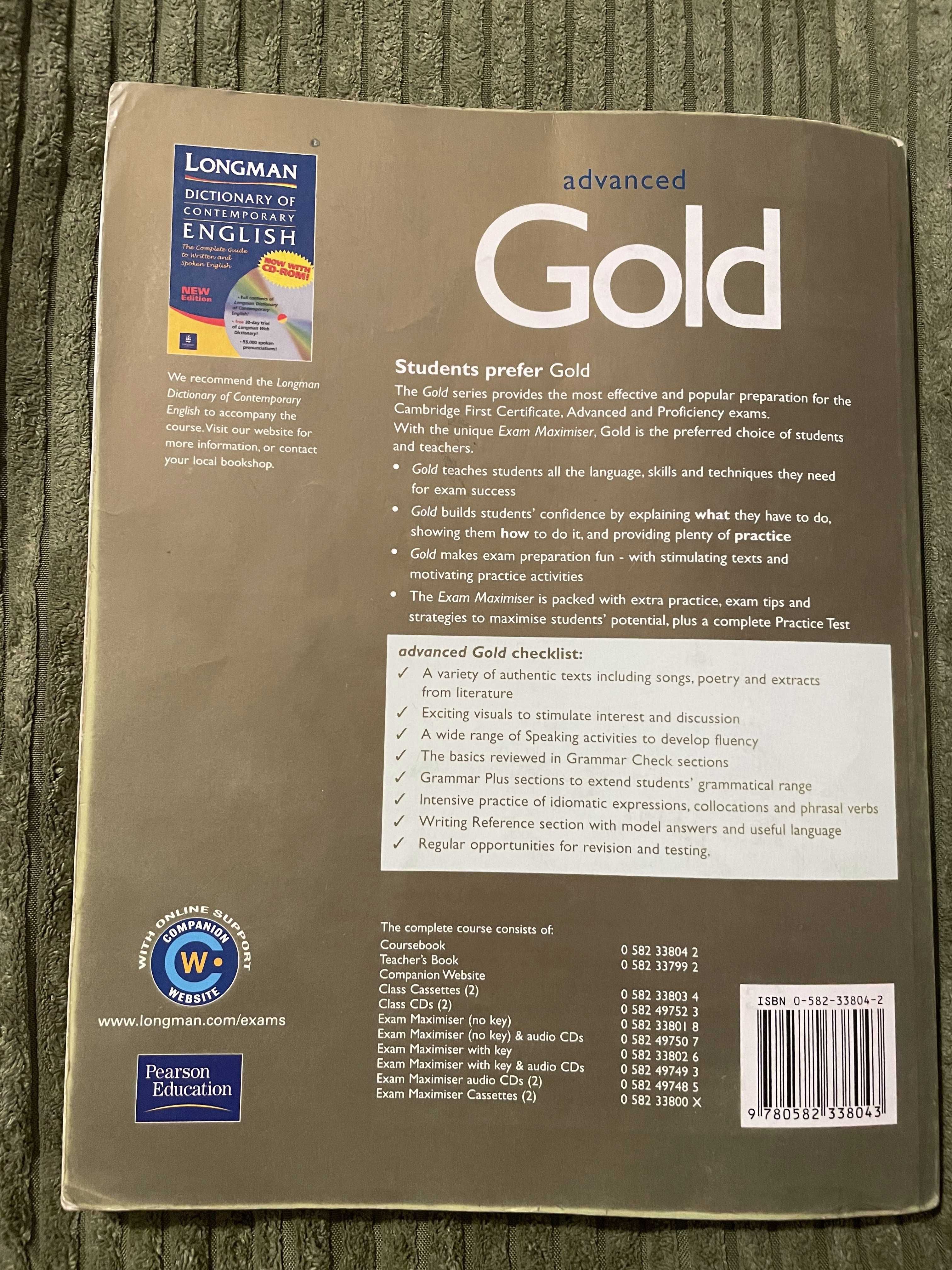 Advanced Gold Coursebook - Richard Acklam, Sally Burgess; CAE