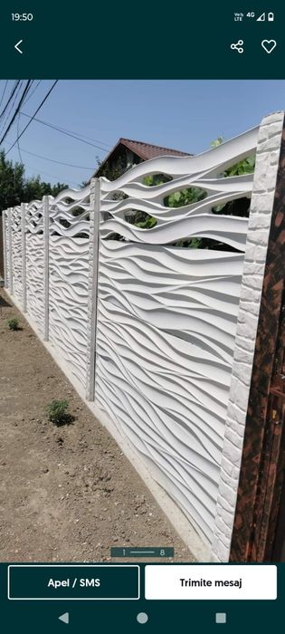 Garduri beton Dâmbovița București Ilfov Giurgiu Prahova Argeș Călărași