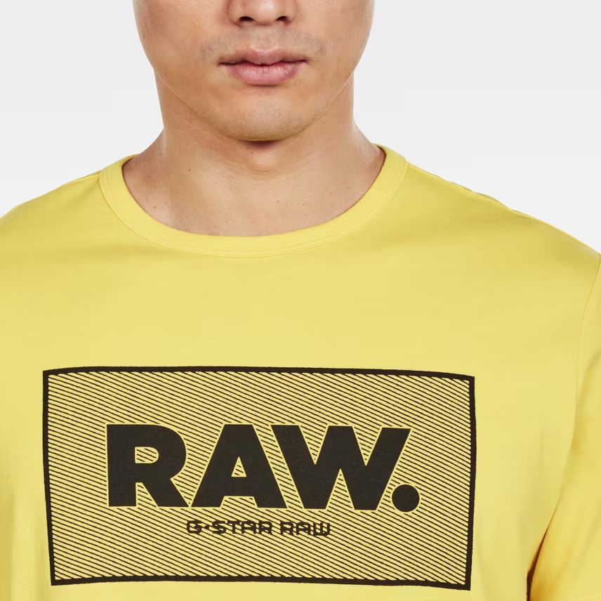 Оригинална тениска G-Star Raw Boxed GR M нова мъжка жълта
