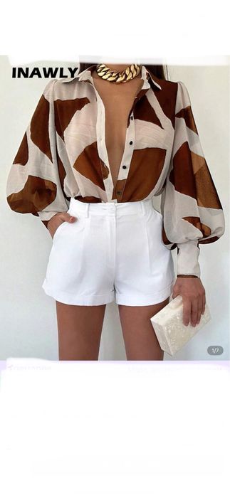 Риза-Хл размер Shein-Нови(2 цвята)