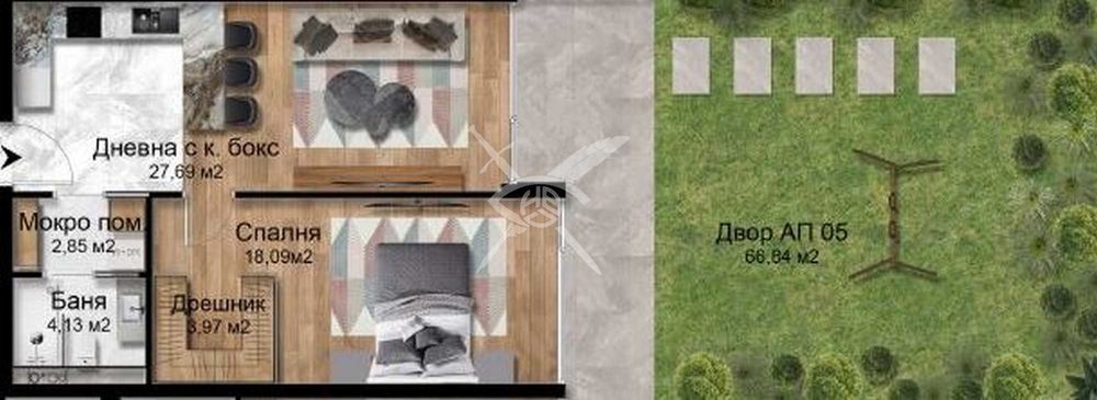 Продава се Двустаен апартамент в София, Бояна - 76 кв.м за 2587 €/кв.м - Снимка #1