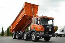Scania P 410 / 8x4 / BASCULATOR SPATE / SARCINĂ UTILĂ 21 TONE / ANVELOPE 100%