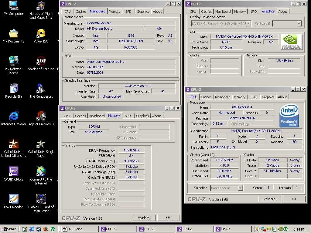 PC Pentium 4 1,8GHz