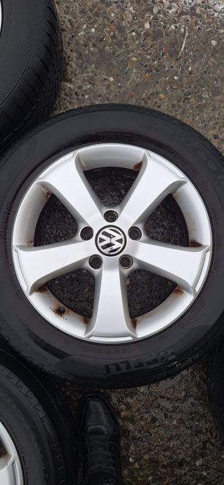 Roata roti jante aliaj 5x112 vw audi skoda seat r16 anvelope vara