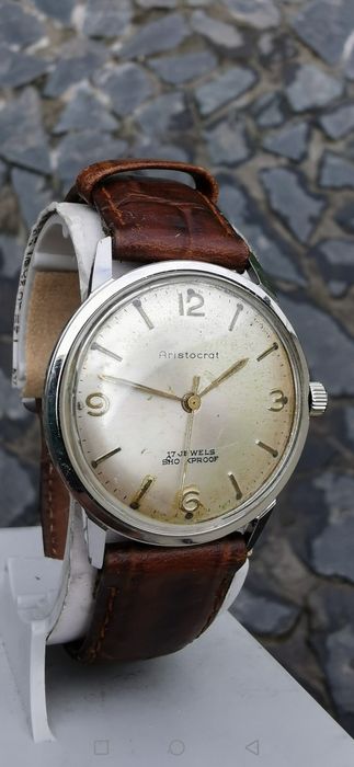 Ceas Aristocrat - Int.Manuala-Otel-34 mm-Funcționează Excelent!