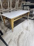 Журнальный стол большой лофт стол для гостинной Белый/Чёрный 120×60.