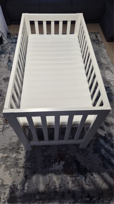 Patut bebe 60x120 cu saltea spuma 10 Cm NOI