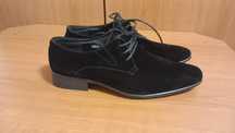 Pantofi casual negrii din  velours