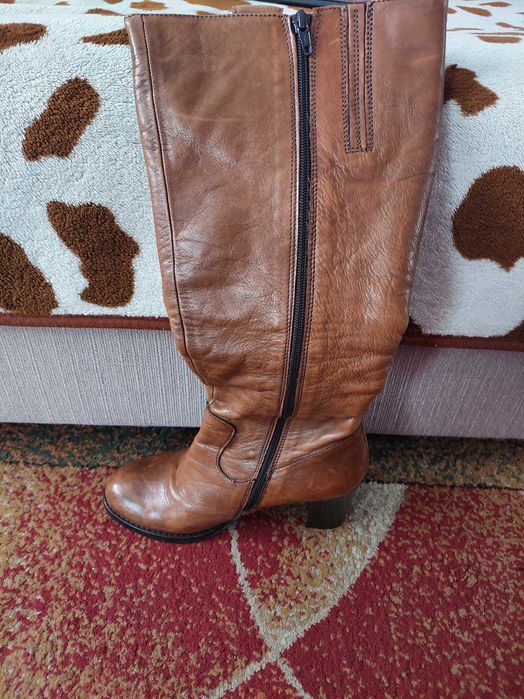 Cizme lungi din piele