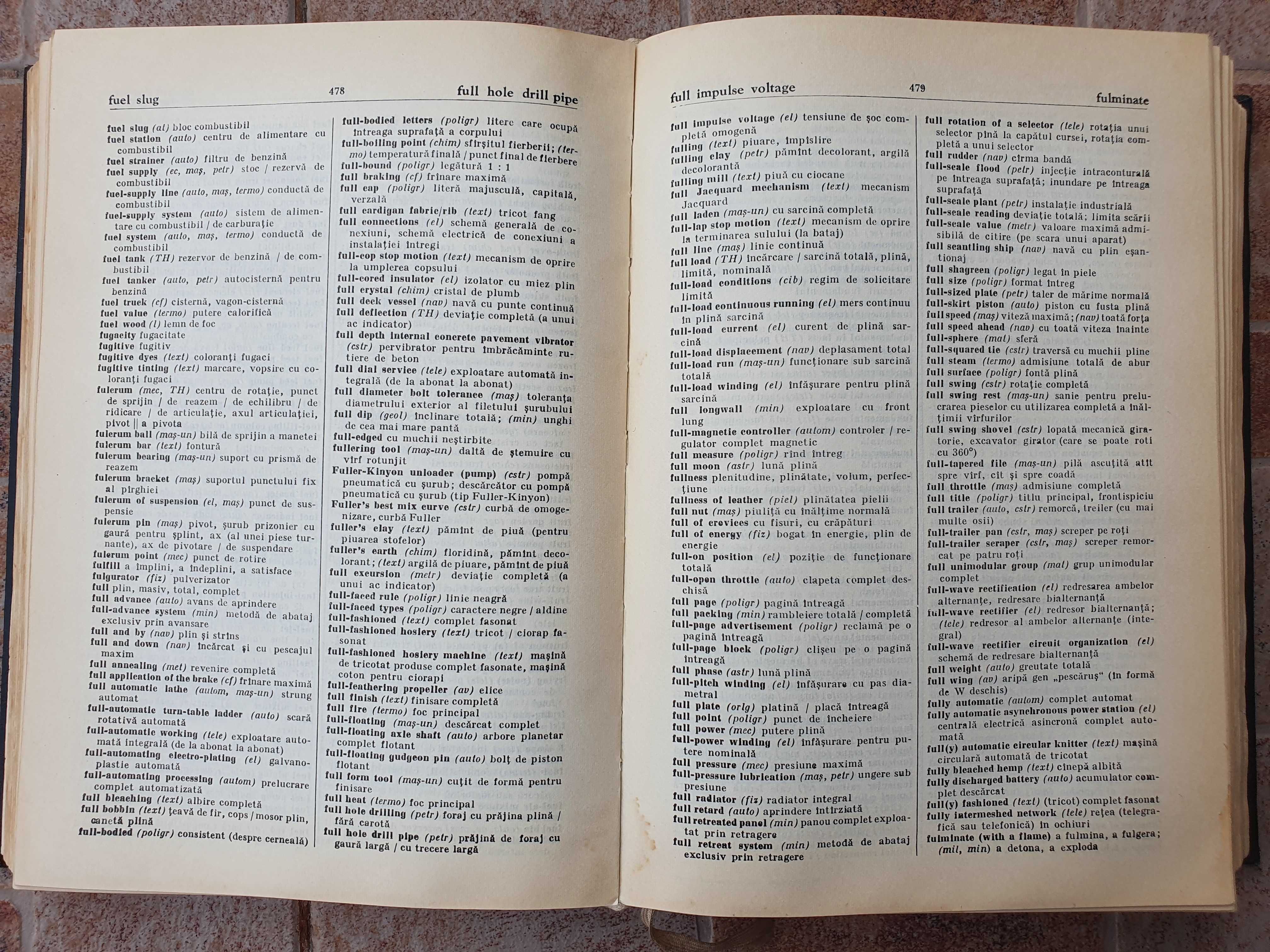 Dictionar Tehnic ENGLEZ-ROMAN 1967