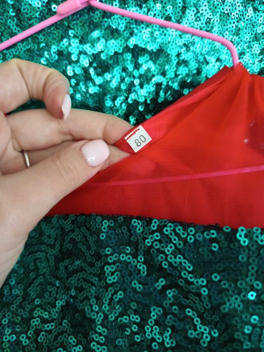 Рокля (с/ м) и рокля за бебе 80 см