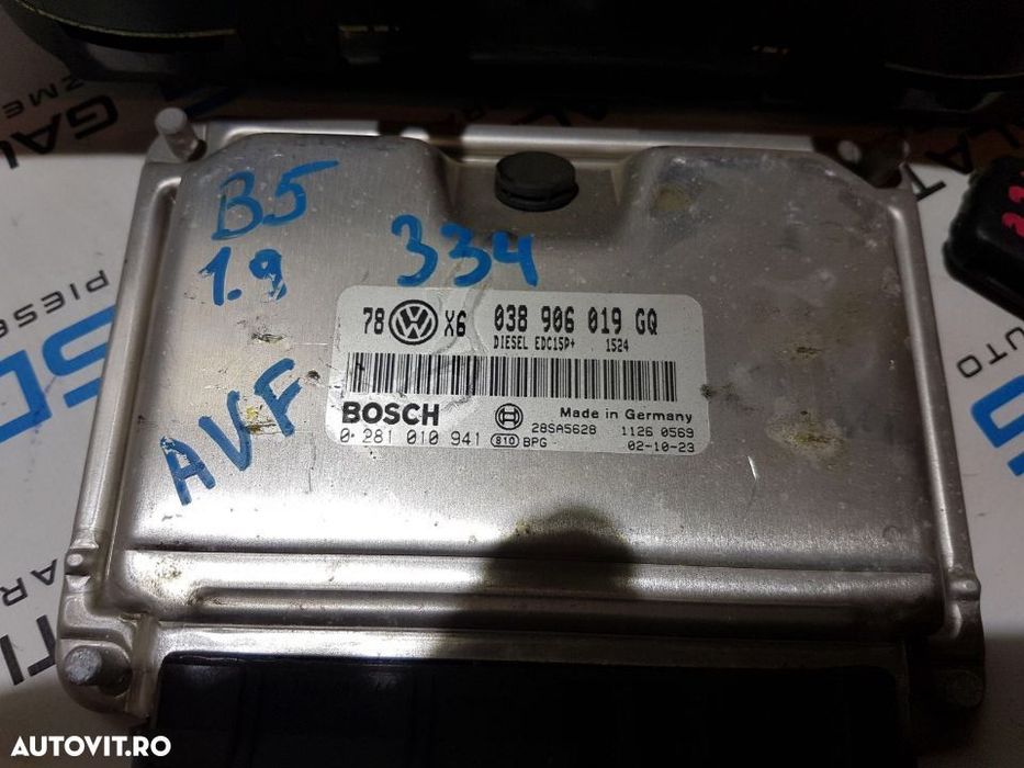 Calculator Motor / ECU Audi A6 C5 1.9TDI AVF 2001 - 2005 COD : 038 906 019 GQ / 038906019GQ
