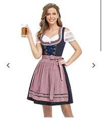 BENNIES Rochie de costume midi Dirndl pentru femei