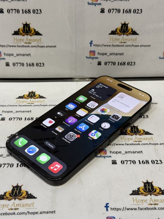 Hope Amanet P7 Iphone 16 Pro Max 256 Gb