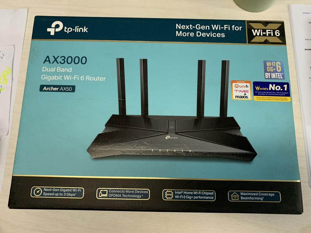 TP-Link WIFI router nou AX50 Gigabite dual band