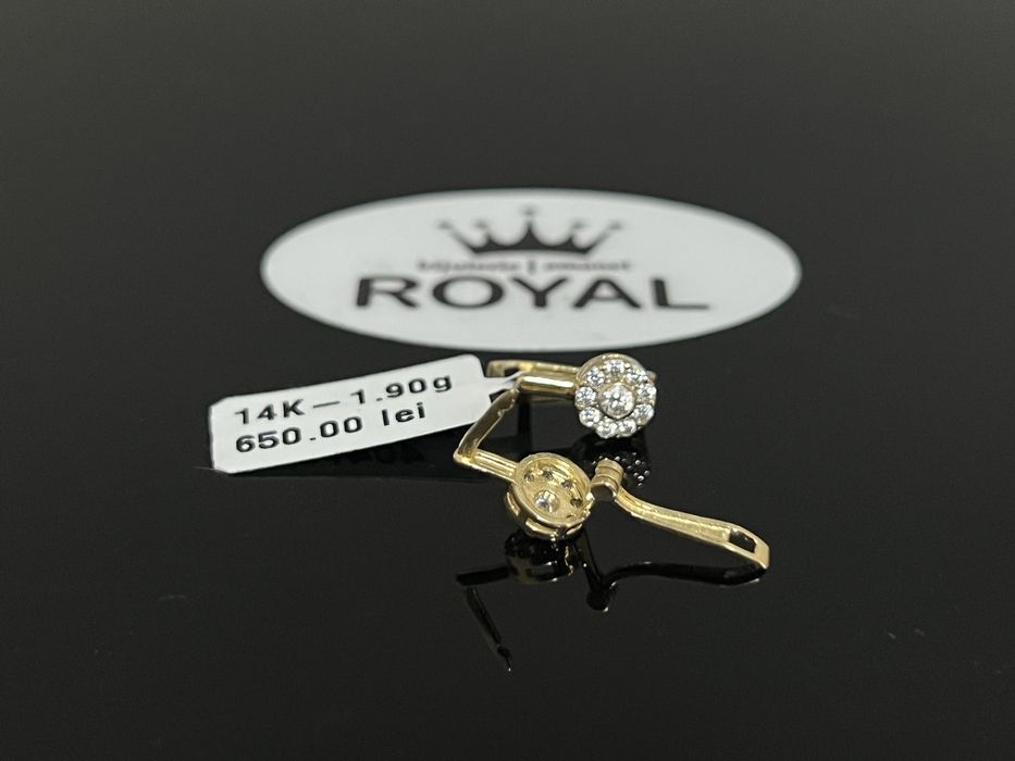 Bijuteria Royal CB : Cercei copil aur 14K 1,90 grame