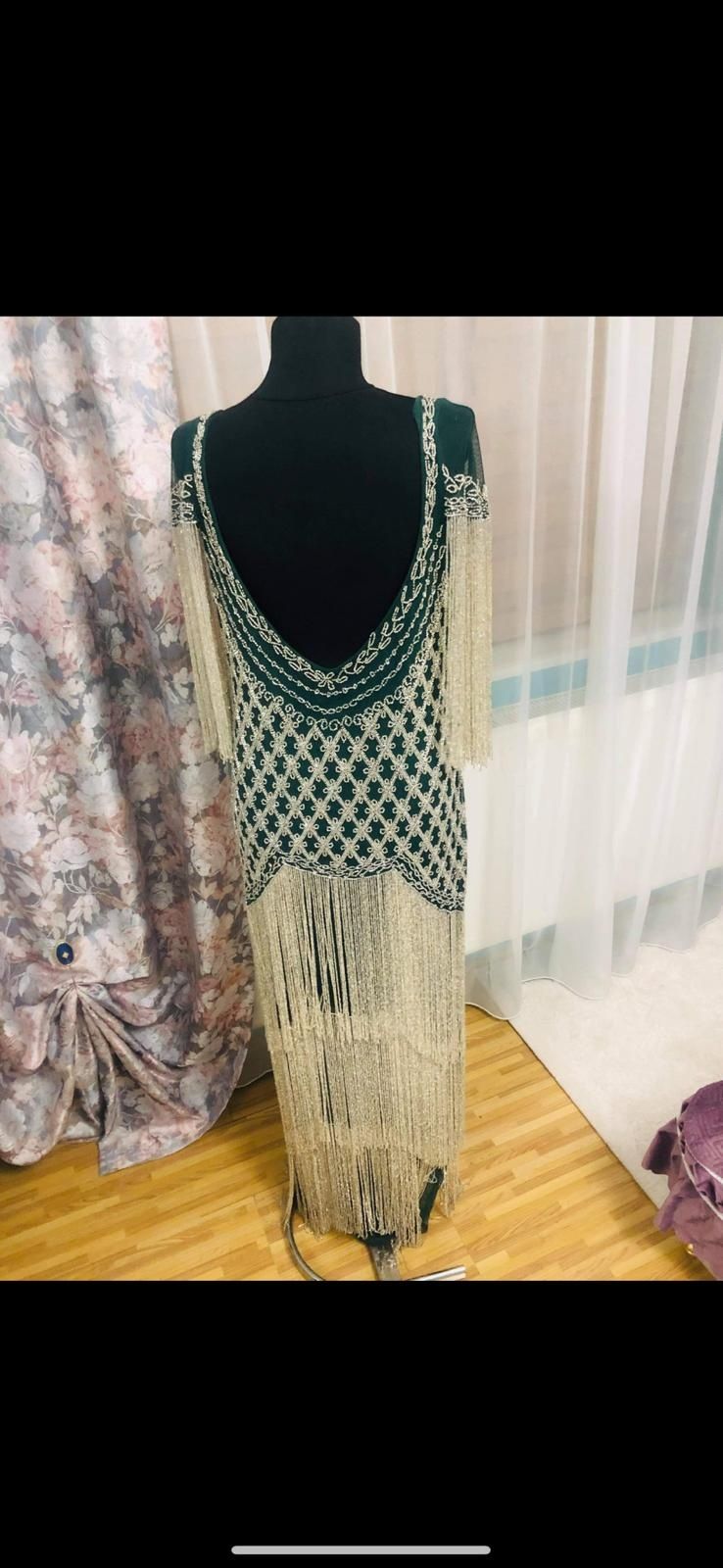 Rochie de seară cu franjuri