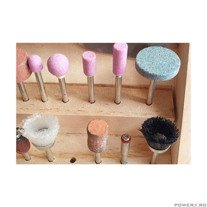 Set freze 100 piese de slefuit pentru minibiax Silver